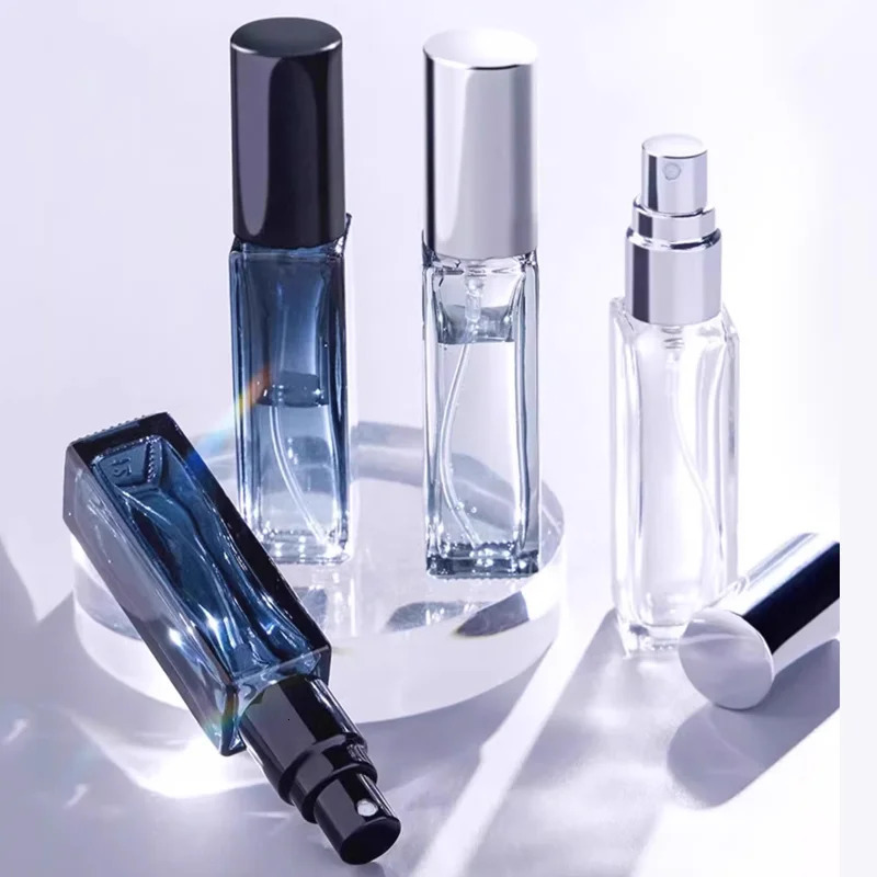 3PCS 5ML 10ML Mini Perfume Spray Bottles Glass Refillable Bottle Portable Travel Oil Liquid Cosmetic Container Perfume Atomizer 241225