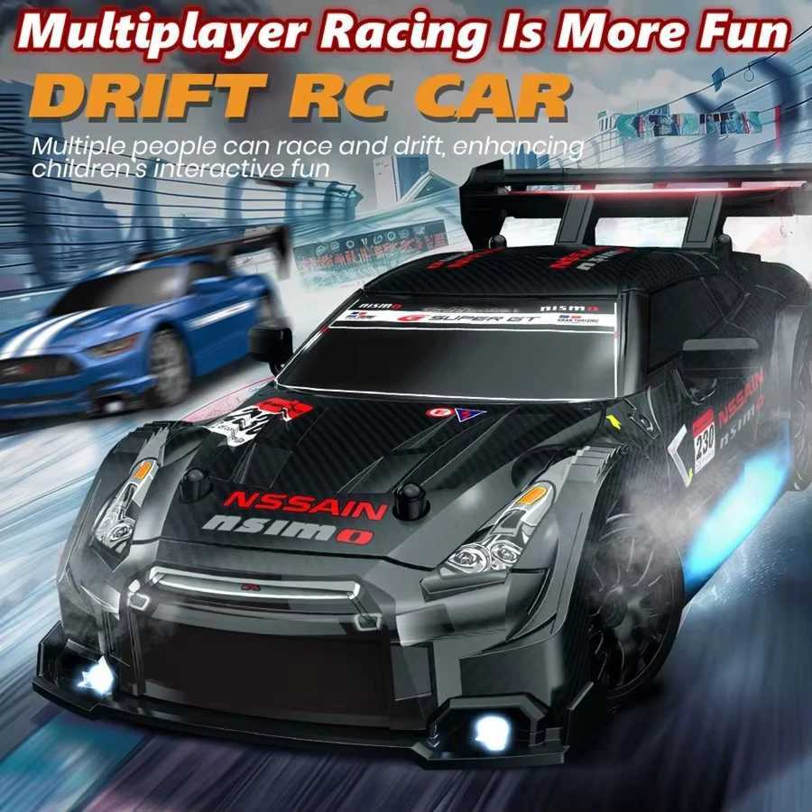 Free shipping Electric/RC Car 4WD remote control RC drift 1 24 20KM/H high-speed car racing toy with LED lights suitable for adult boys and girls as a