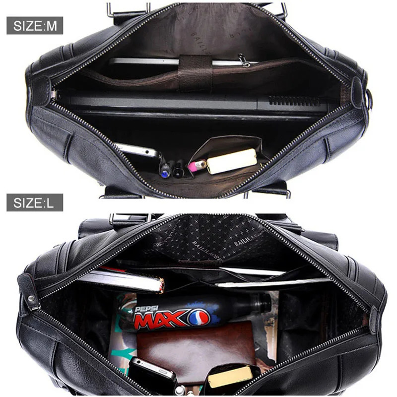 Crossten Large Capacity Leather Briefcase Business Handbag Messenger Bags Vintage Shoulder Travel Bag Mens 17 inch Laptop Bags 241225