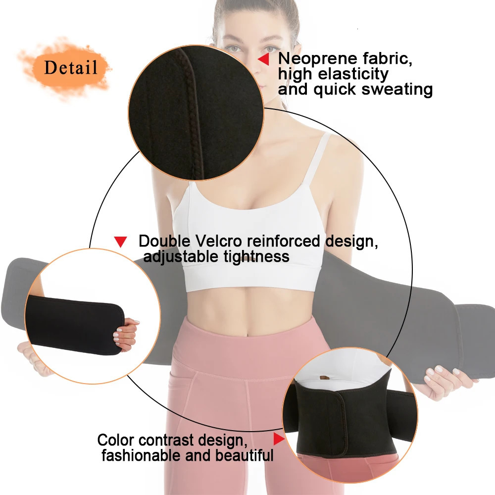 SEXYWG Women Waist Trainer Corset Sauna Belt Neoprene Fat Burning Sweat Belt for Weight Loss Waist Cincher Faja Sweat Trainer 241225