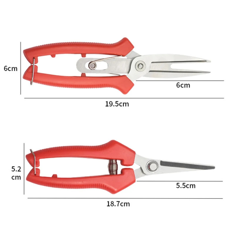 2pcs Garden Pruning Shears Branches Scissors Fruit Picking Flowers Trim Orchard Farm Trees Hand Gardening Tools 241223