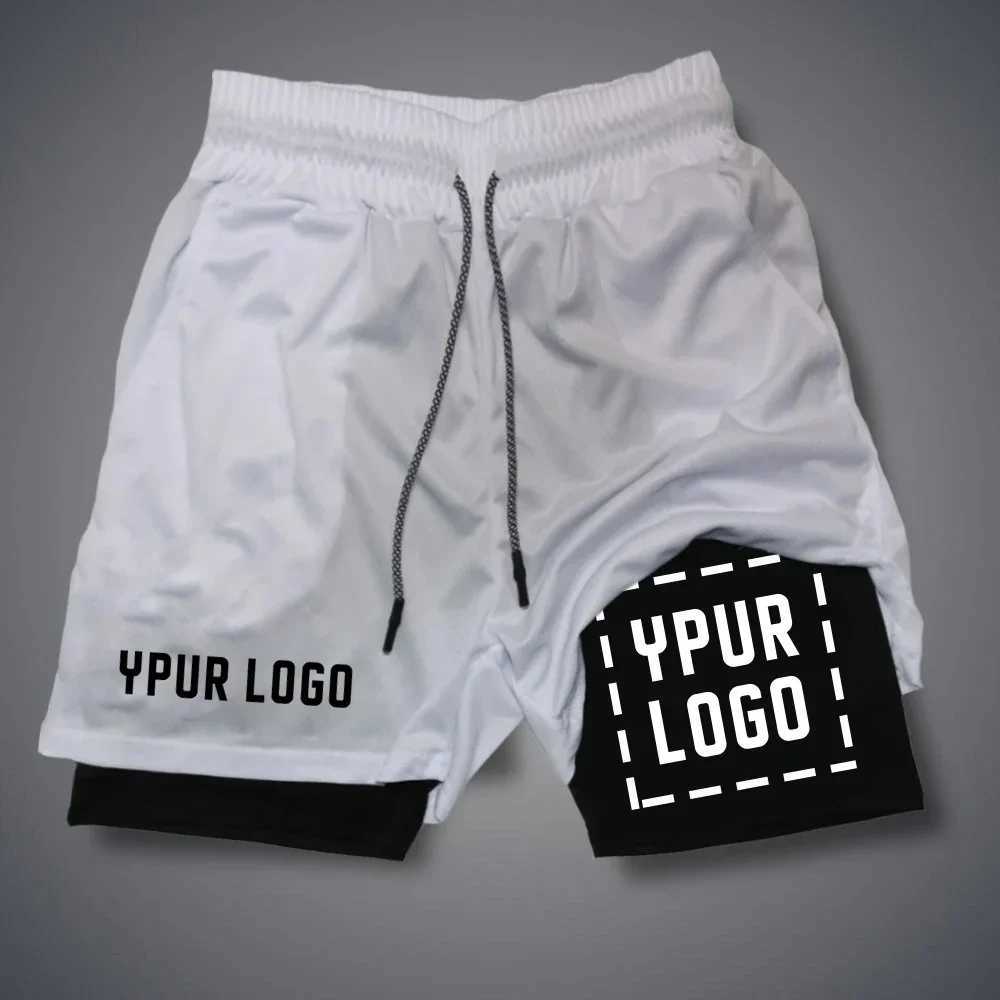 Custom Compression Shorts Men Gym Athletic Pants Your Fitness Sportswear Personalized Double Layer Quick Dry Sports ShortsXJ241226