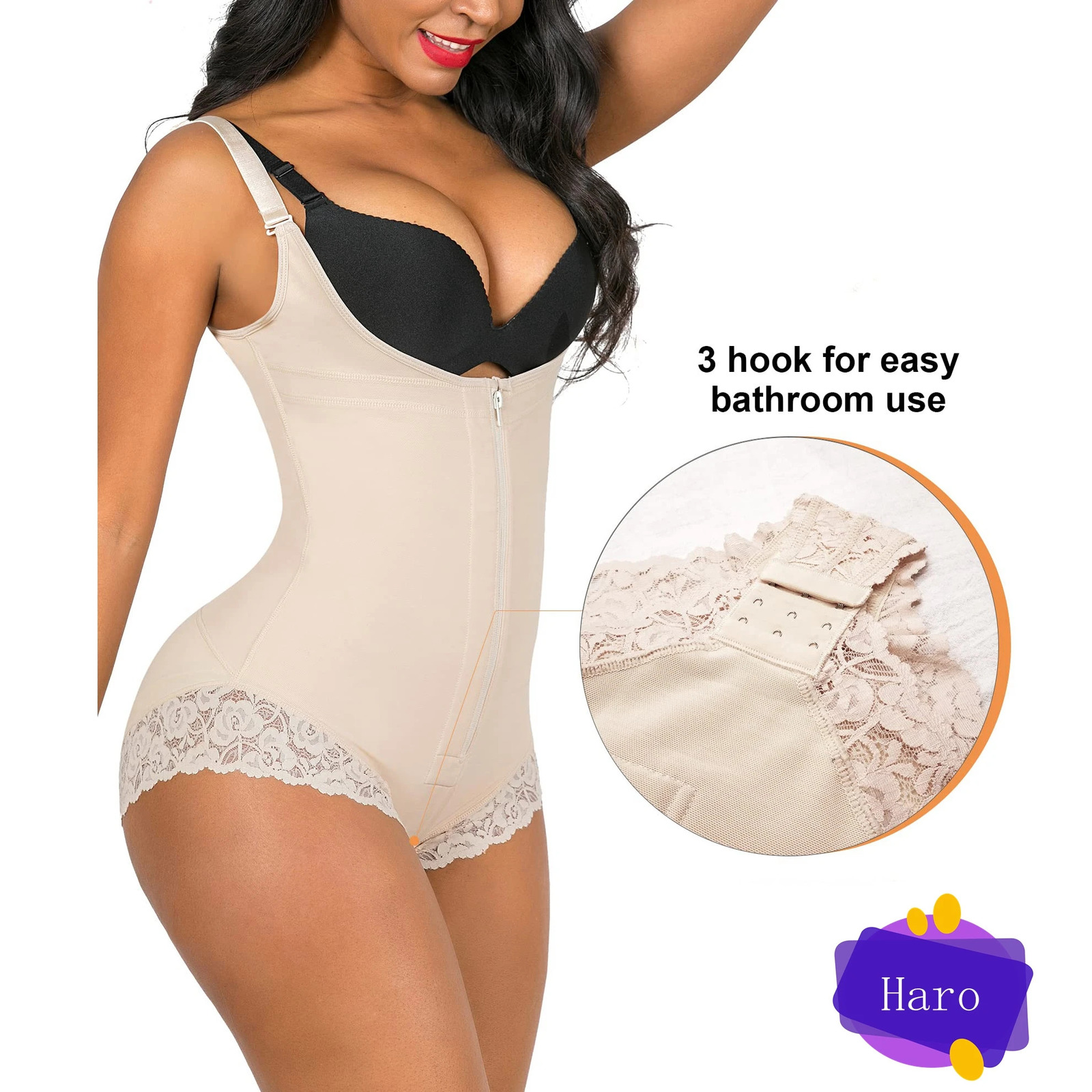 Fajas Colombiana Short Girdles Triangle With Brooches Bust For Daily And Post- Use Slimming Sheath Belly Women Butt Lift 241225