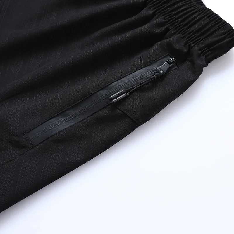 2 in 1 Men Running Sweatpants with Zipper Pockets Jogging Athletics Sweat Shorts Fitness Double Legging Short PantsXJ241226