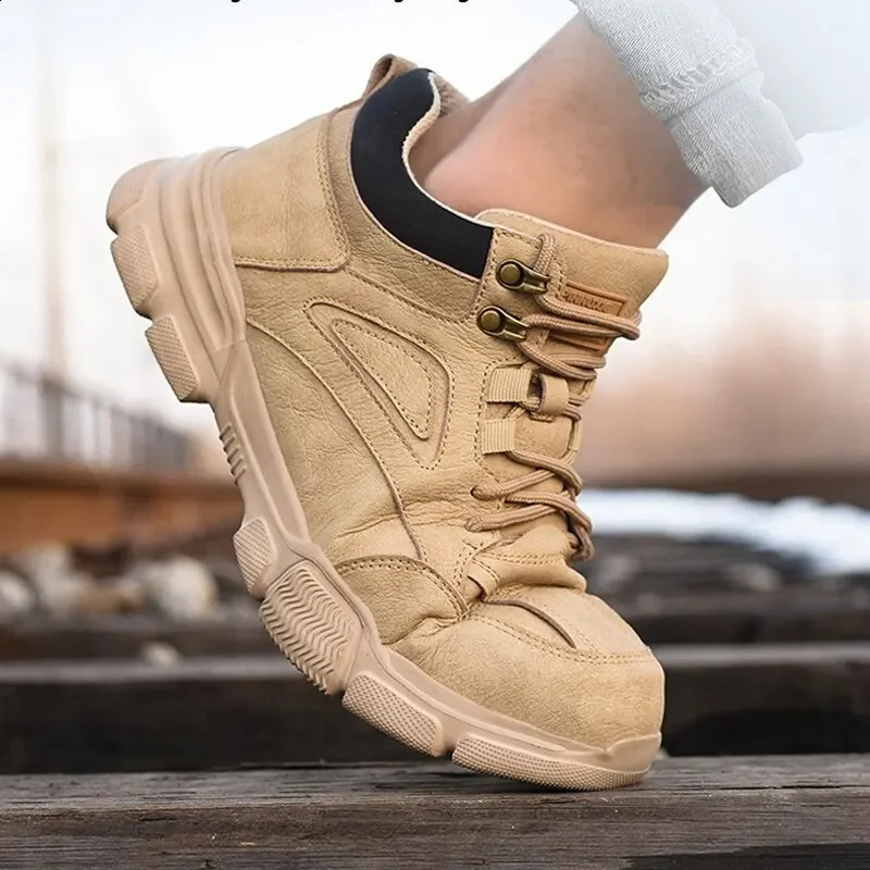 Male Safety Shoes Work Sneakers Indestructible Work Safety Winter Shoes Men Steel Toe Shoes Sport Safty Shoes Drop 241226