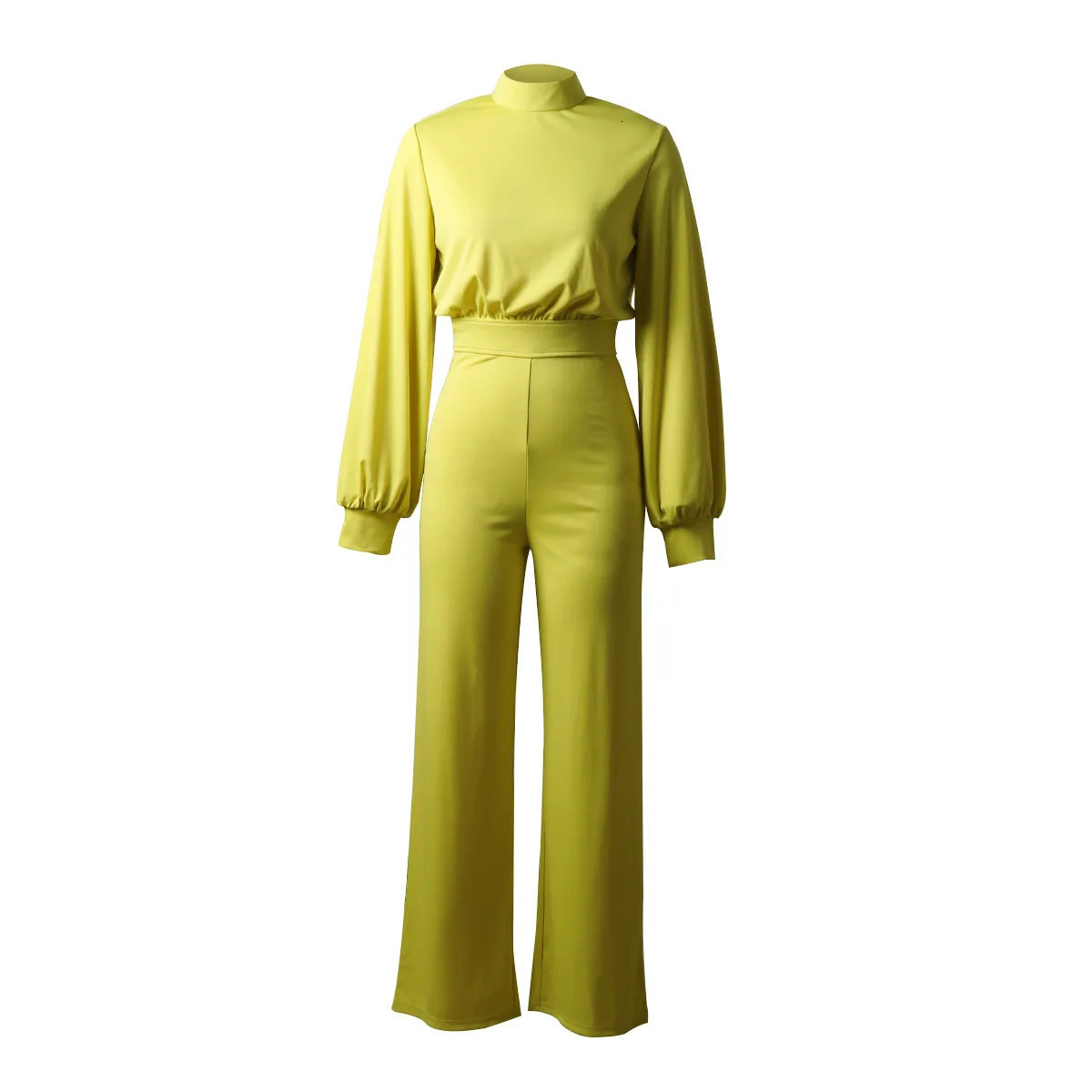 Autumn Long Sleeve Wide Leg Jumpsuit For Women Elegant Romper Vintage Streetwear Jumpsuits Office Women Jump Suit Woman 241225