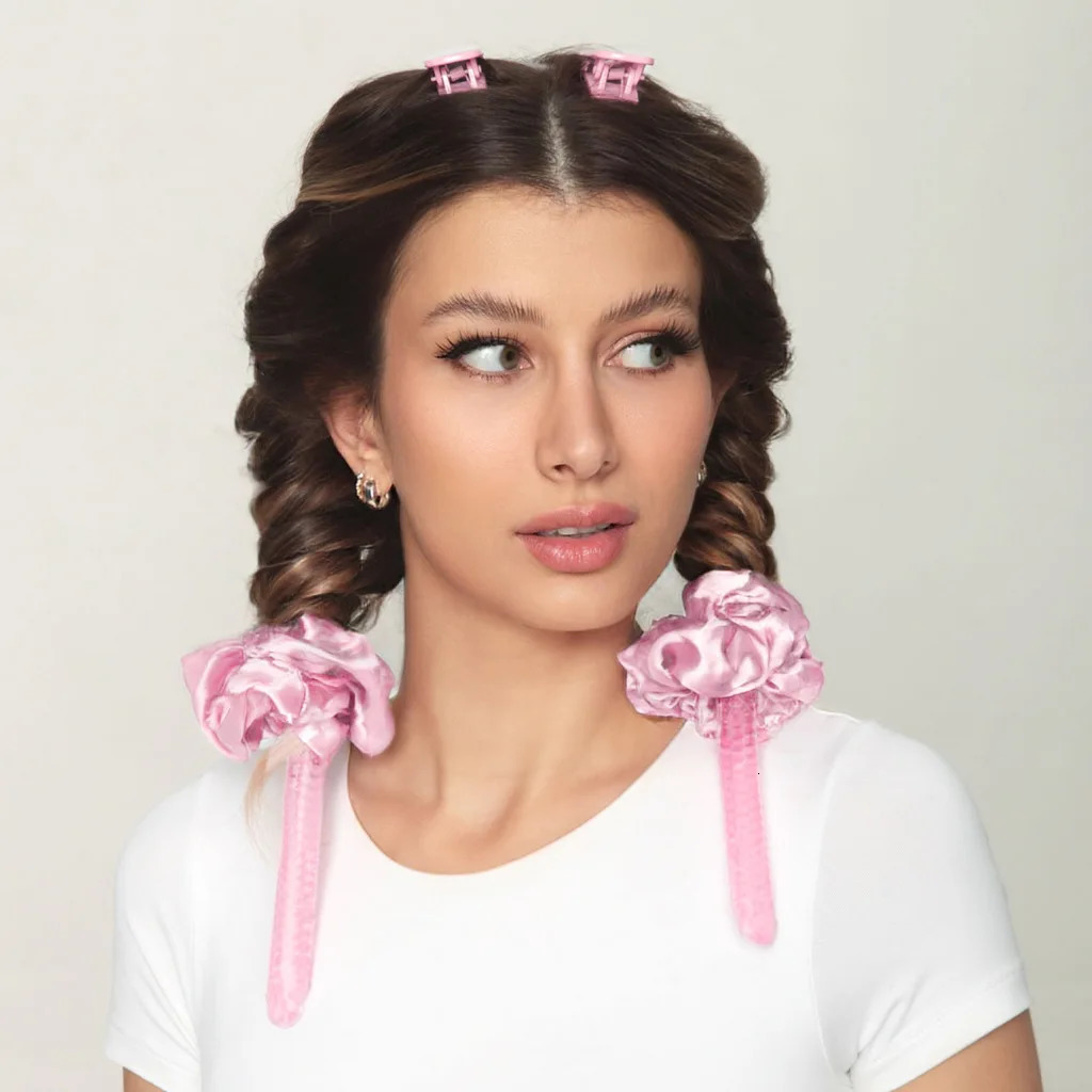 Heatless Curling Rod Headband Low Heat Gel Curlers Soft Hair Curler Lazy Hair Roller Sleeping Curls Microwave Hair Styling Tools 241225