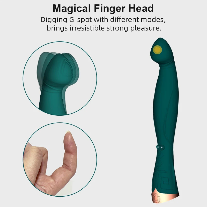 Finger Digging G Spot Vibrator Dildo Sex Female AV Stick Massager Silicone Vagina Clitoris Stimulator Adult Toys for Woman18 241226