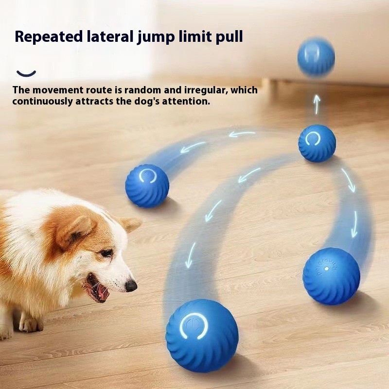 Gravitational jumping ball dog toys chewing ball automatic teasing dog artifacts self-excitement boredom pet electric cat toys