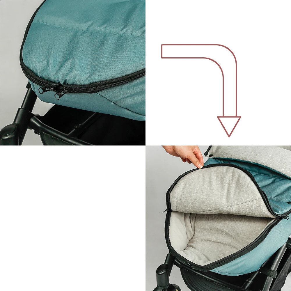 Stroller Footmuff Fit for 95% of Strollers Winter Warm Universal Waterproof Socks Cotton Sleeping Sack Baby Accessories 241225