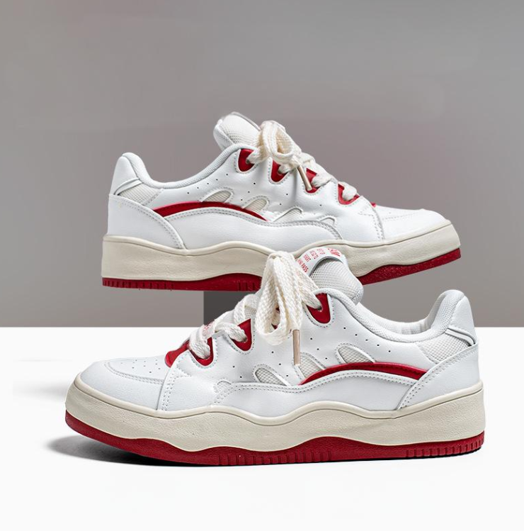 Popular Men Casual Fashion Bread Shoes Thick Sole Trendy Versatile Triple Beige Red Blue fashion