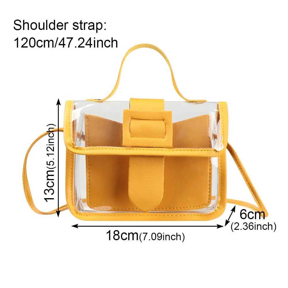Small Womens Small Bag Transparent Jelly Candy Color Square Messager Bag Fi Cluhes PVC Shoulder Bag Crossbody HandbagXJ241225