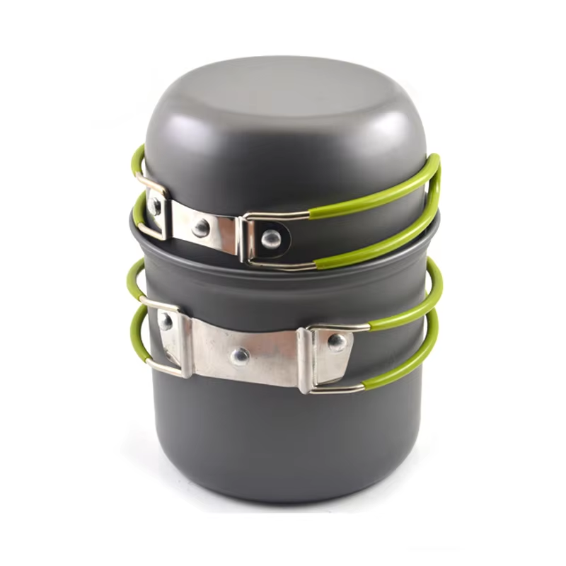Outdoor Portable Camping Pots And Pans Set Camping Cookware Set