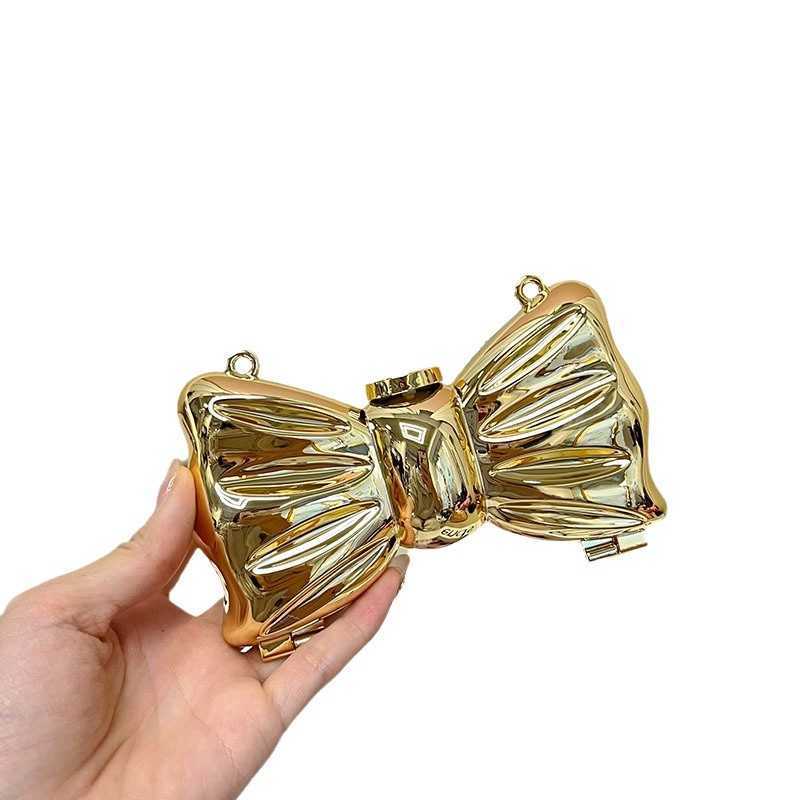Minimally Butterfly Bow Acrylic Bag Exquisite and Compact Lipstick Key Fashionable Banquet Crossbody Bag Evening Bags 241226