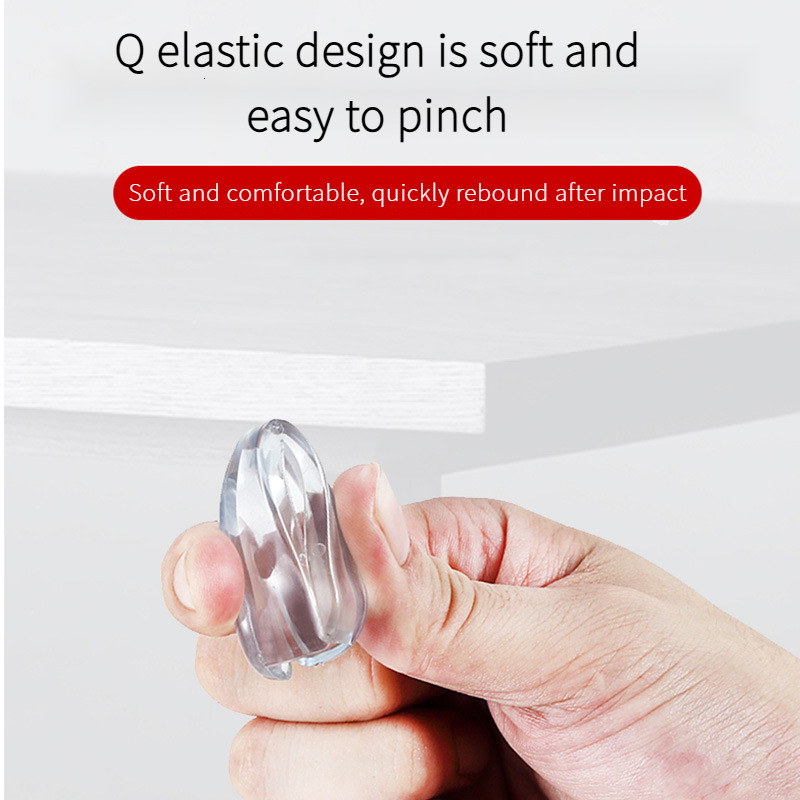 ddmyshoesvip-New Water Drop Style Transparent Table Children's Protective Cover Furniture Silicone Thickened Anti Collision Corner F12.26-3