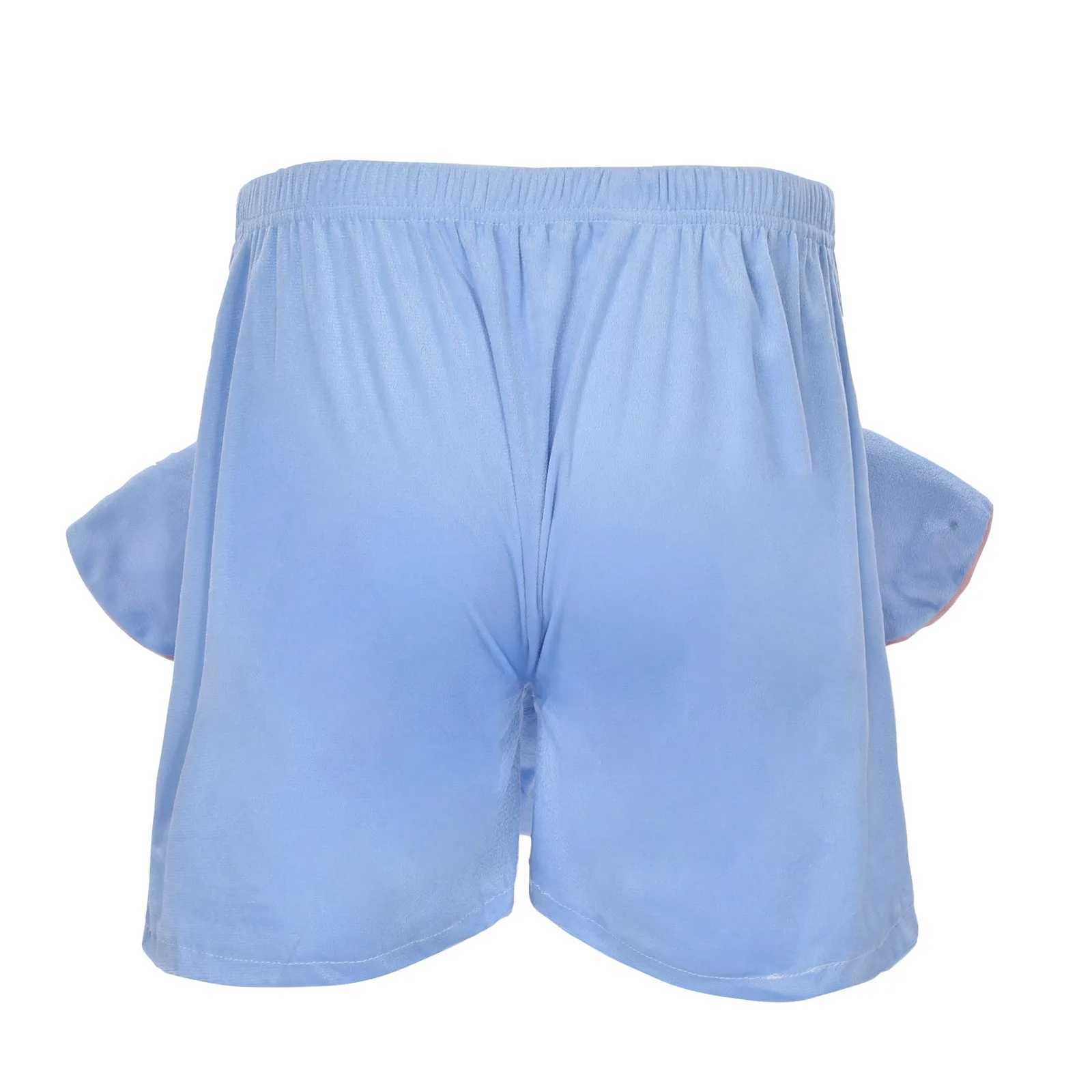 Elephant boxer mens shorts interesting novel shorts elastic waist humorous underwear mens shorts blue pink daily clothing shorts W241226