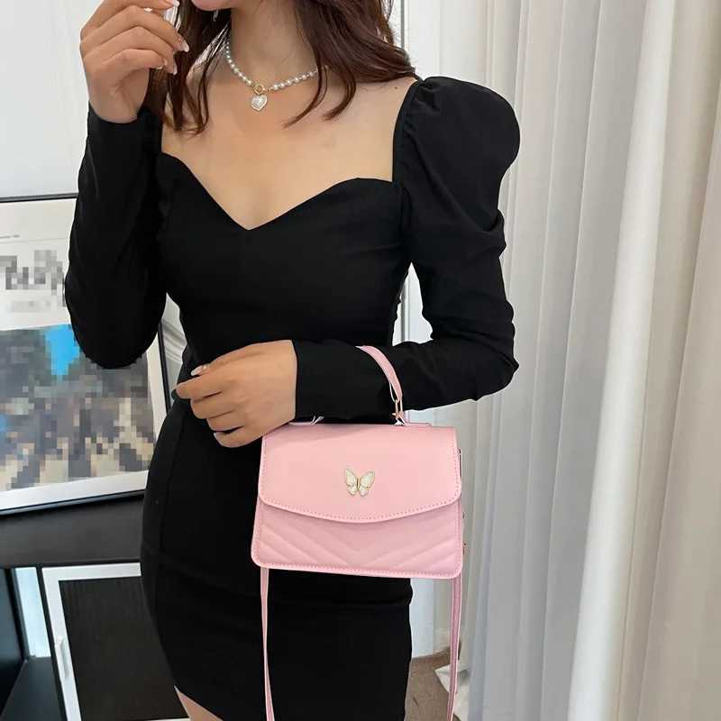 casual fi crossbody bag new Korean style womens bag pure color shoulder bag niche versatile sahel small square bag wo...XJ241225