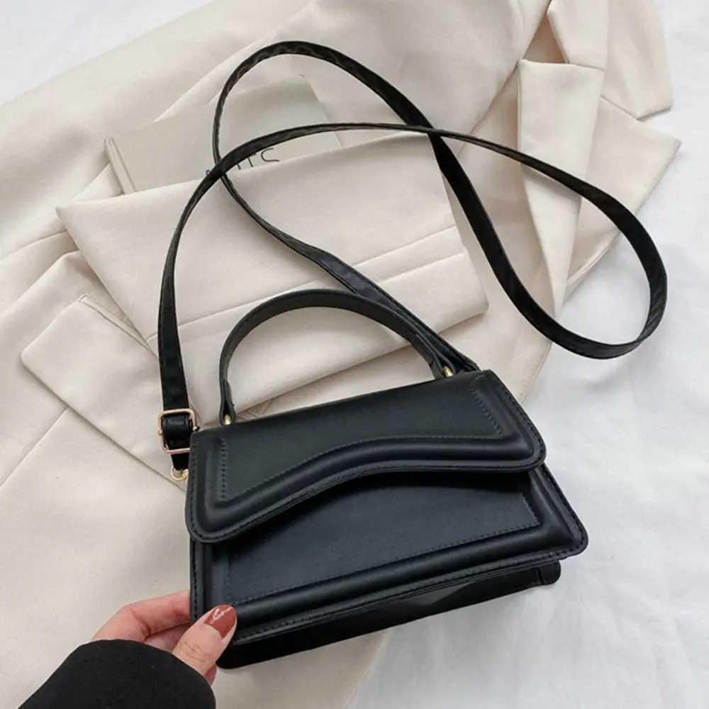 Fi PU Leather Messenger Shoulder Bag Ladies Solid Color Handbags Leisure Stylish Crossbody Bags For Women Shoulder BagXJ241225