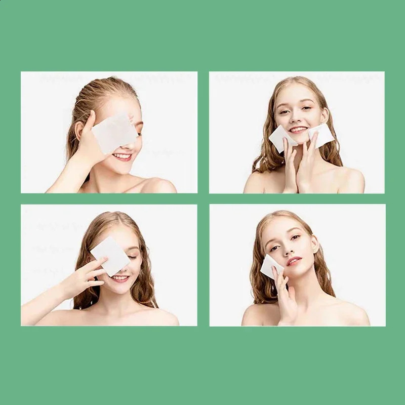 10pack Disposable Face Towel Cotton Tissue Soft Thick Dry Wipe Reusable Makeup r Pads Cleansing Tissue 241226