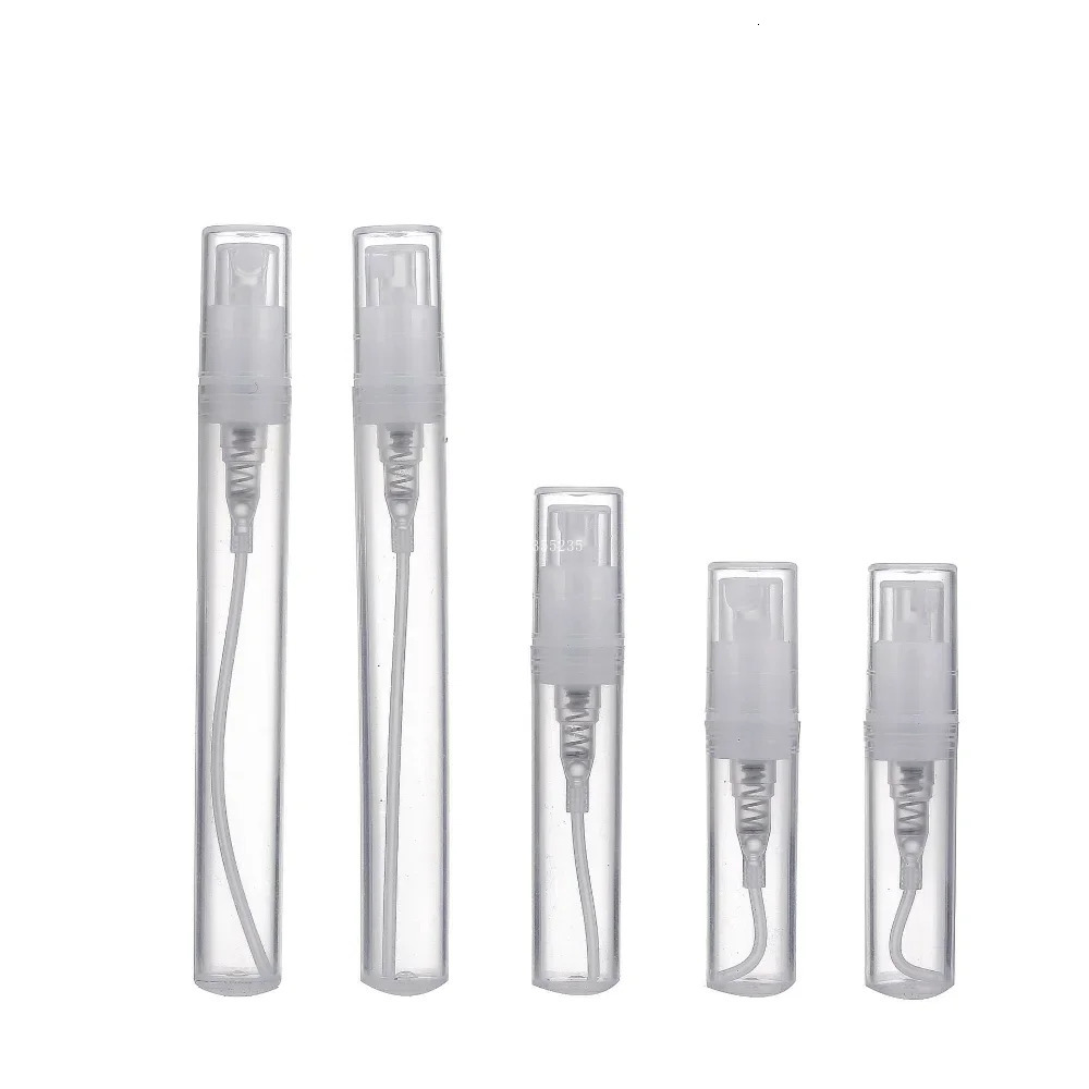 60/120 Pcs 2ml/3ml/5ml Plastic Spray Bottle Cosmetic Atomizer Perfume Bottle Atomization Vaporization Spray Liquid Container 241225