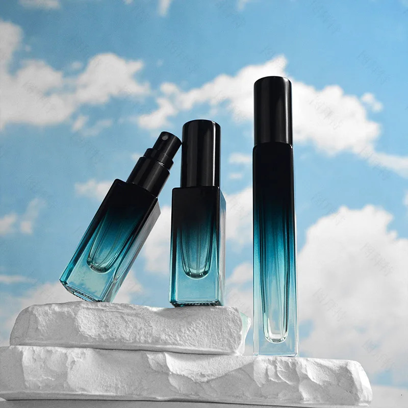 5ml/10ml High-end Perfume Bottle Square Glass Spray Bottle Travel Portable Sample Fragrance Atomizer Refillable Container 241225