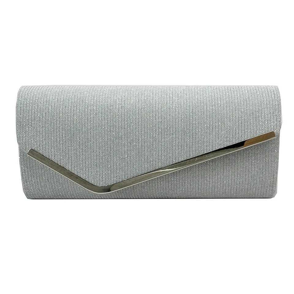 High Quality Fashion womens evening bag metal chain cross body bag clamshell dress shoulder bag versatile clutch T241225