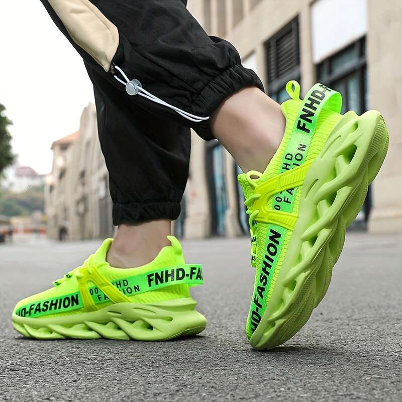 Proven Performance Road Runner Shock Absorbing, Non-Slip, Soft Breathable Sole, Blade Type Design Men's Outdoor Running and Workout - Ideal for A