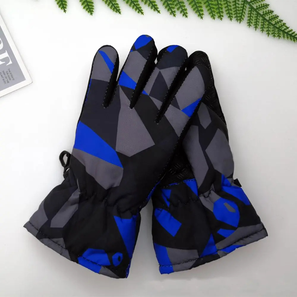Children Kids Winter Snow Warm Gloves Boy Girls Ski Snowboard Windproof Waterproof Thicken Keep Longsleeved Mitten 241225