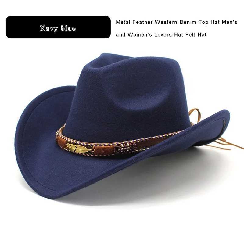 Womens Cowboy Hat Wide Brim Soft Cushioned Western Wool Hat Felt Bowling Hat C Classic Retro Bowling Hat Adult Date Party Outdoor W241225