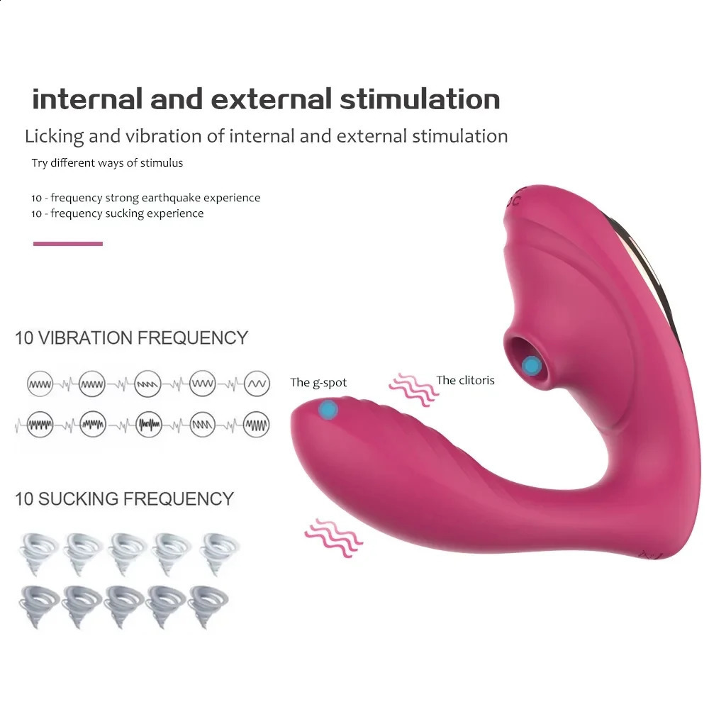Silicone Vagina Sucking Vibrators 10 Speed Vibrating Oral Sex Clit Sucker Clitoris Stimulator Toys for Woman Masturbation 241226