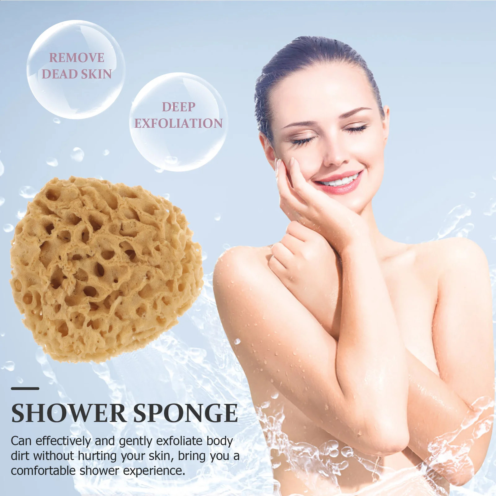 Greek Natural Sponge Shower Accessory Skin Cleaning Scrubber Sponges Exfoliating Bathing Ball High Quality Take 241226