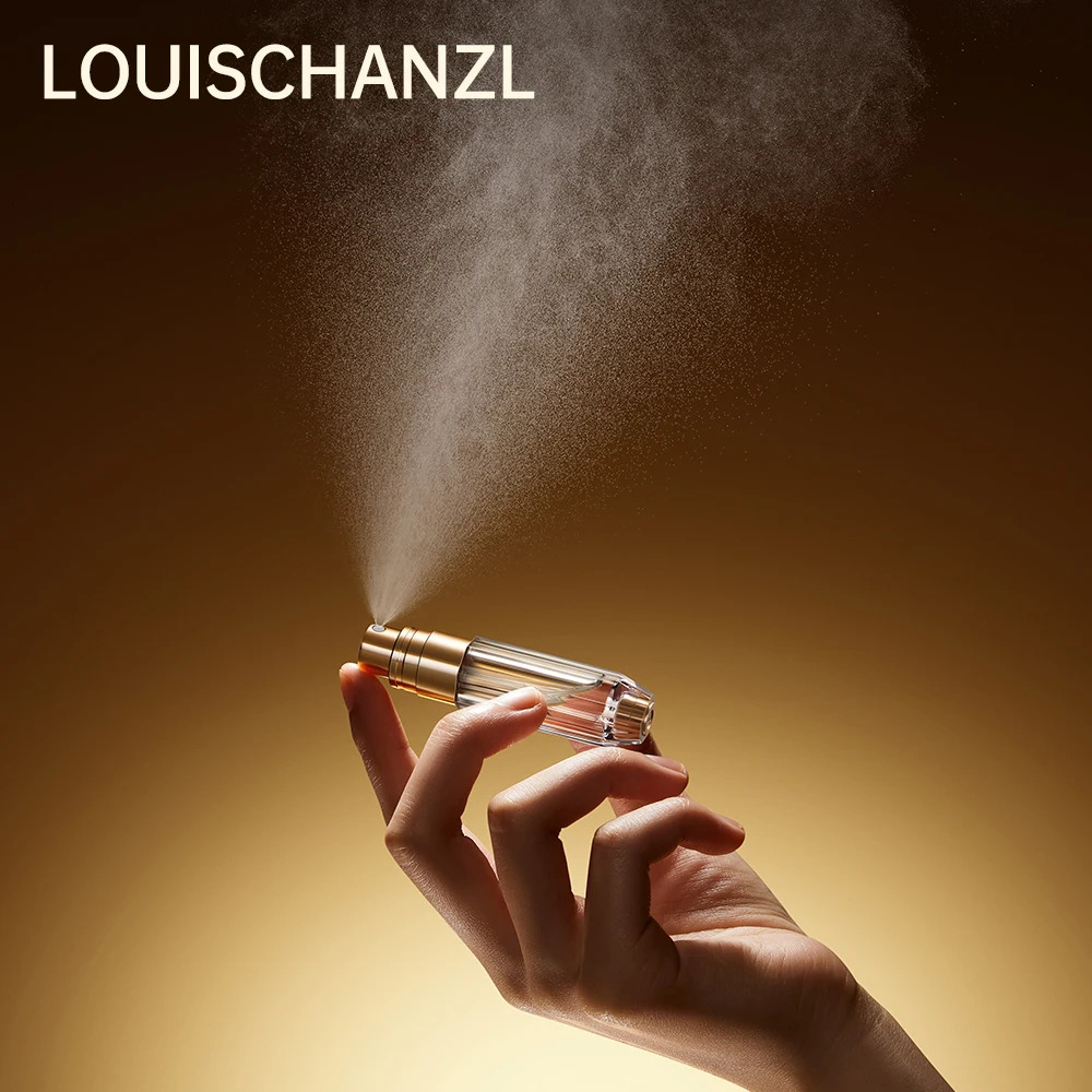 Louischanzl refillable perfume bottle Octagonal transparent travel perfume bottles portable sprayer Empty bottle 5ml mini bottle 241225