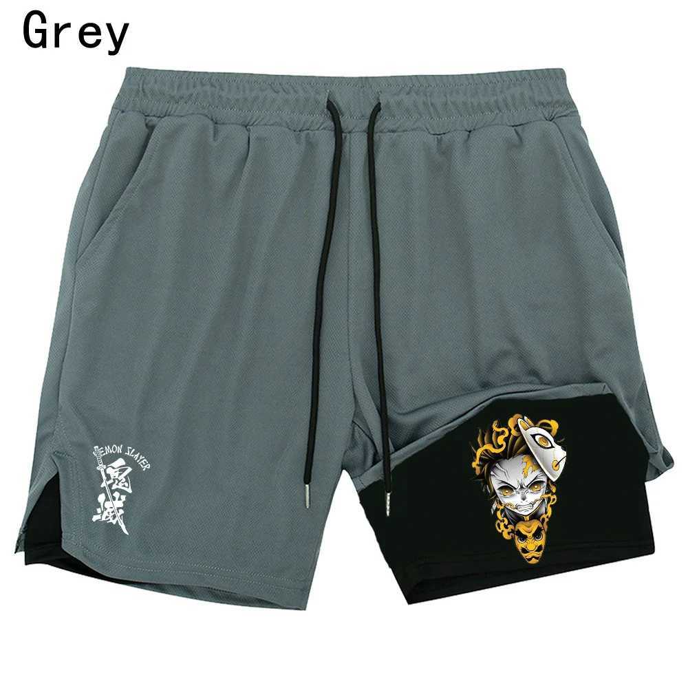 New Multi-functional Double-layer Breathable Shorts Bodybuilding Muscle Training Sports Shorts Mens Hot-selling Shorts S-2XLXJ241226
