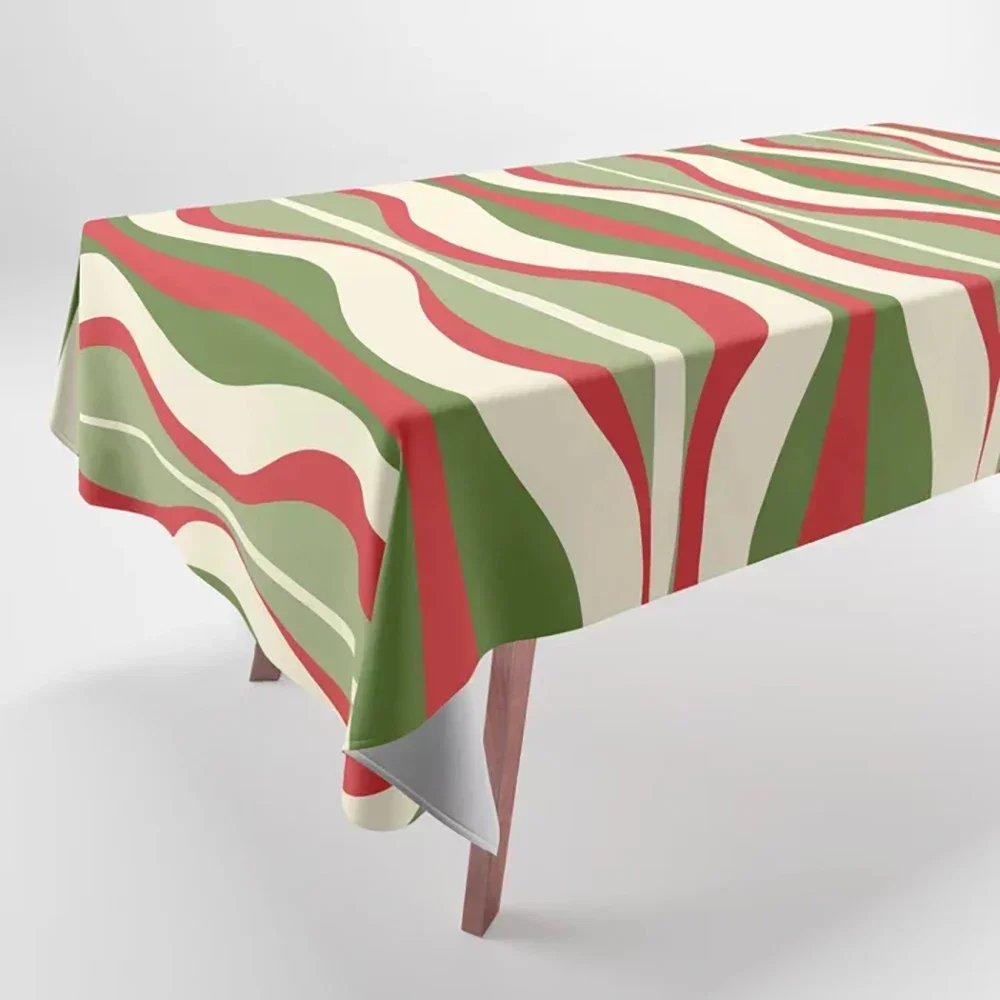 Abstract Geometric Marble Plaid Waterproof Tablecloth Wedding Decor Kitchen Coffee Decor Rectangle Event Tablecloth CTW16