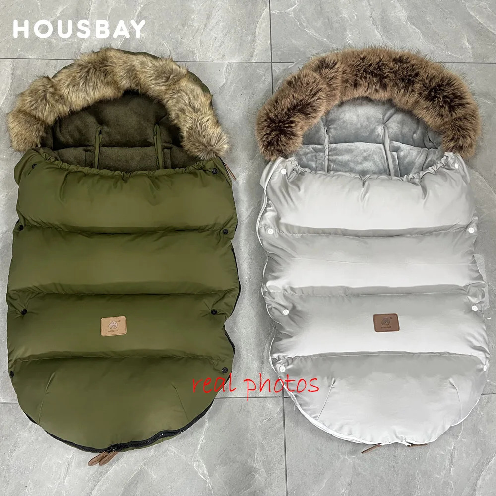 Baby Stroller Footmuff 024Months Winter Warm Windproof Thicker Universal Pram Envelope Sack Accessories 241225