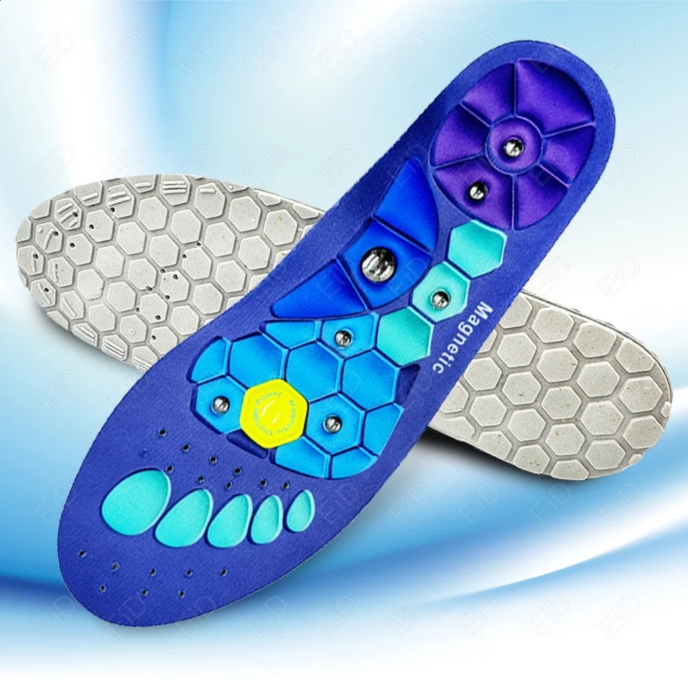 1 Pair Acupressure Insoles Foot Massage Magnetic Massage Comfort Insoles with Foot Therapy for Blood Circulation Pain Relief 241226