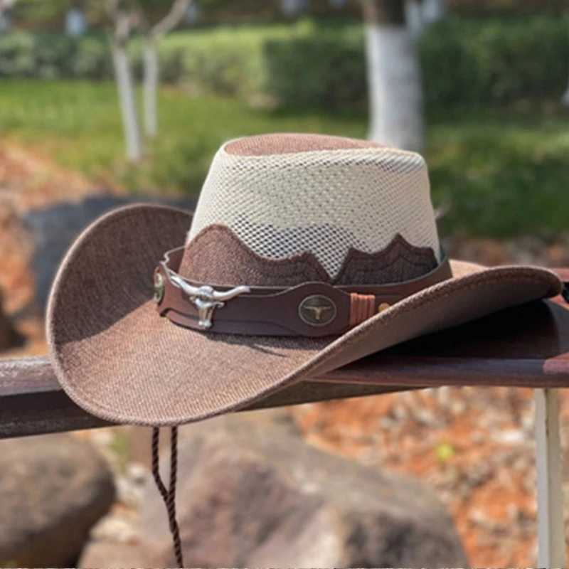 Fashion Cowboy Hat Music Festival Party Hat Wedding Accor Cowboy Sun Descends W241225
