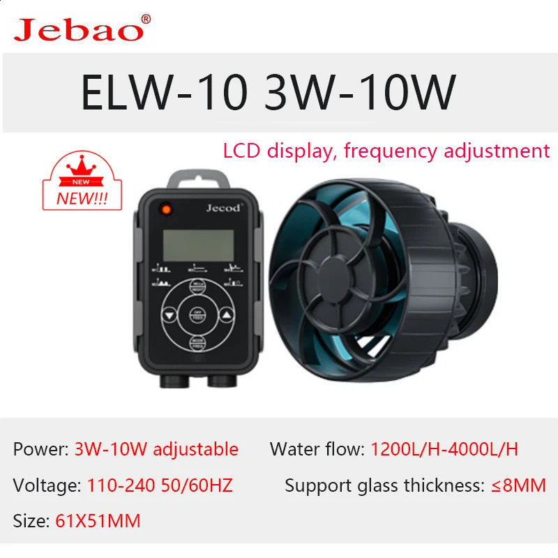 jebao fish tank mini wave pump ELW EOW WIFI coral aquarium intelligent surf pump oxygenation wave pump flow making pump 241225