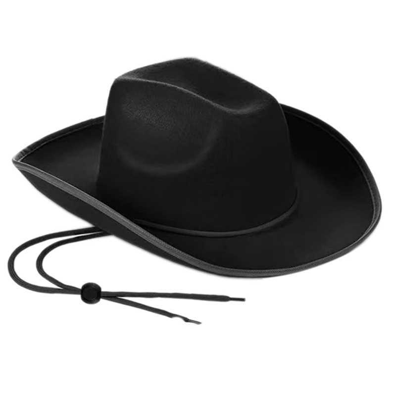Mens Cowboy Hat Outdoor Womens Cowboy Hat Western Cowboy Hat Model Show Hat W241225