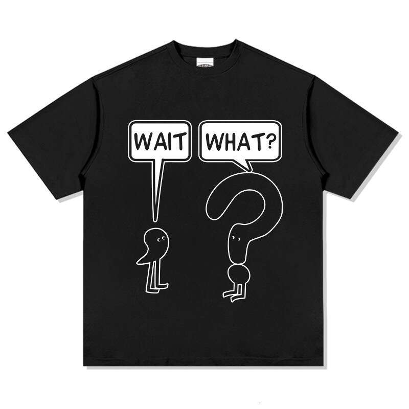 Creative symbol printed short sleeved casual pure cotton T-shirt top, loose washed round neck trendy ins