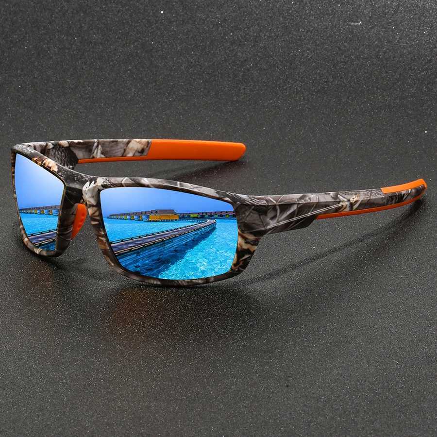 Fashionable retro polarized sports sunglasses for men and women fishing running cycling mountain sports mens sunglasses UV400 glasses W241225