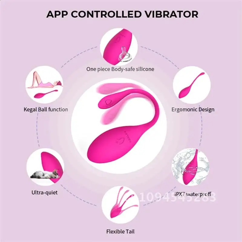Smart Phone APP Wireless Control 10 Vibrate Bullet Kegel Ball G-spot Massager Sex Toy Magic Flamingo Jump Egg Vibrator 241226