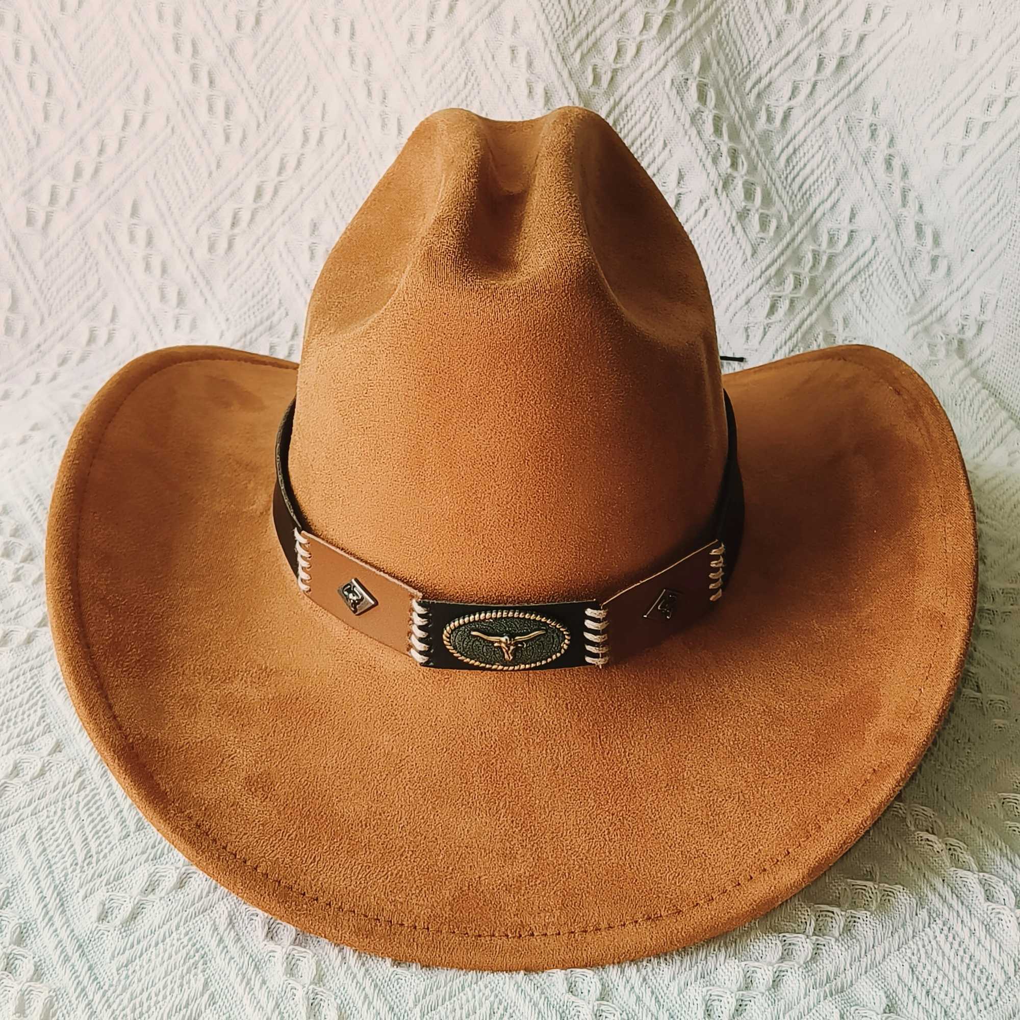 Retro denim hat winter vegan denim hat jazz hat suede denim hat wide brown fashionable felt Fedora hat Panama sombrero hombre W241225