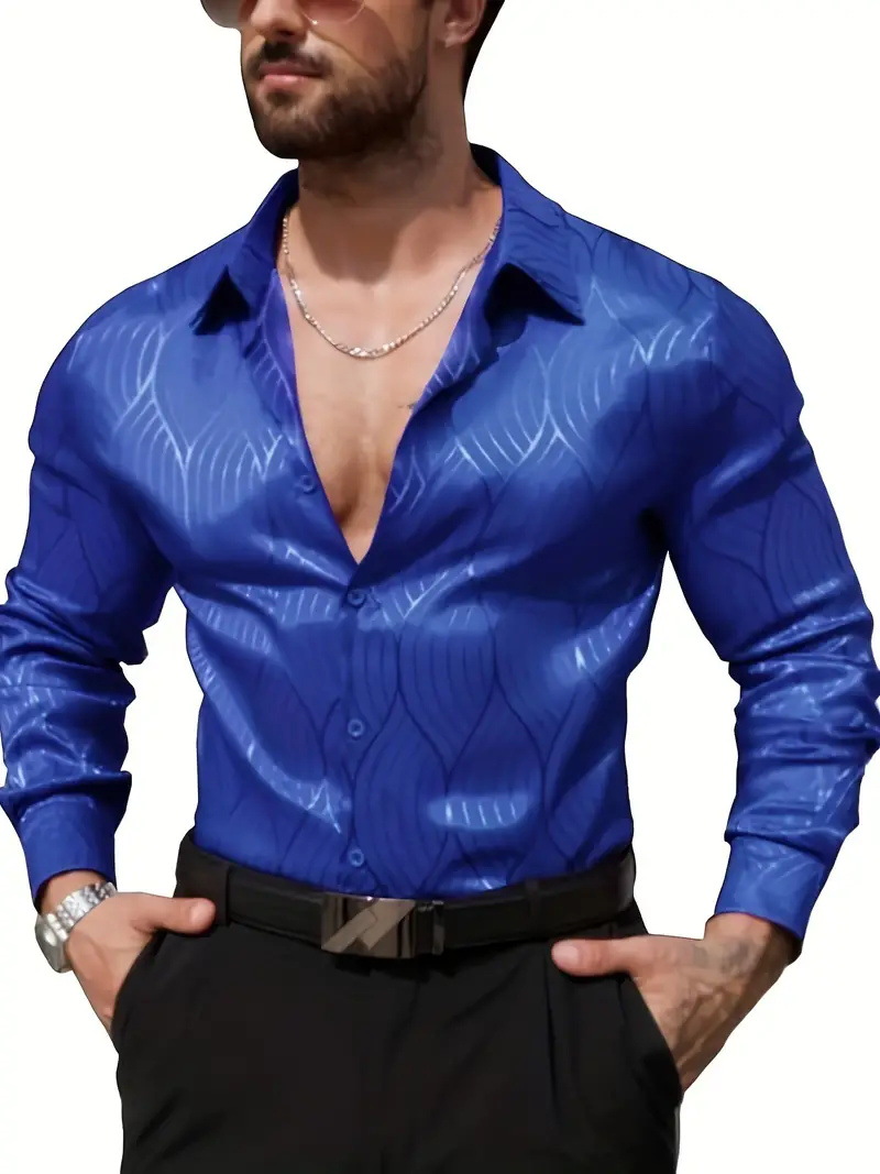 Retro Man Hawaiian Shirts And Blouses Western Graphic Print Long Sleeve Casual Vintage Tops Clothing Shirt Fashion Printed Hawaiian Blouse Graphic Bea