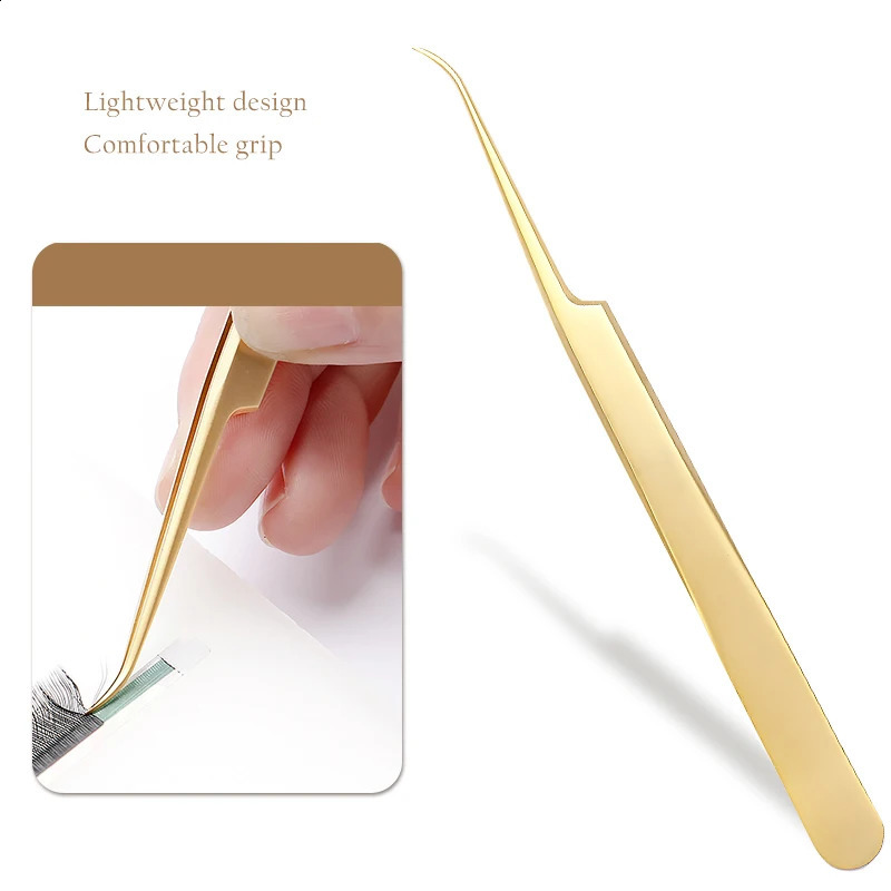 5pcs volume eyelash and volume lash tweezers professional high precision stainless steel lash tweezers eyelash extension pincet 241223