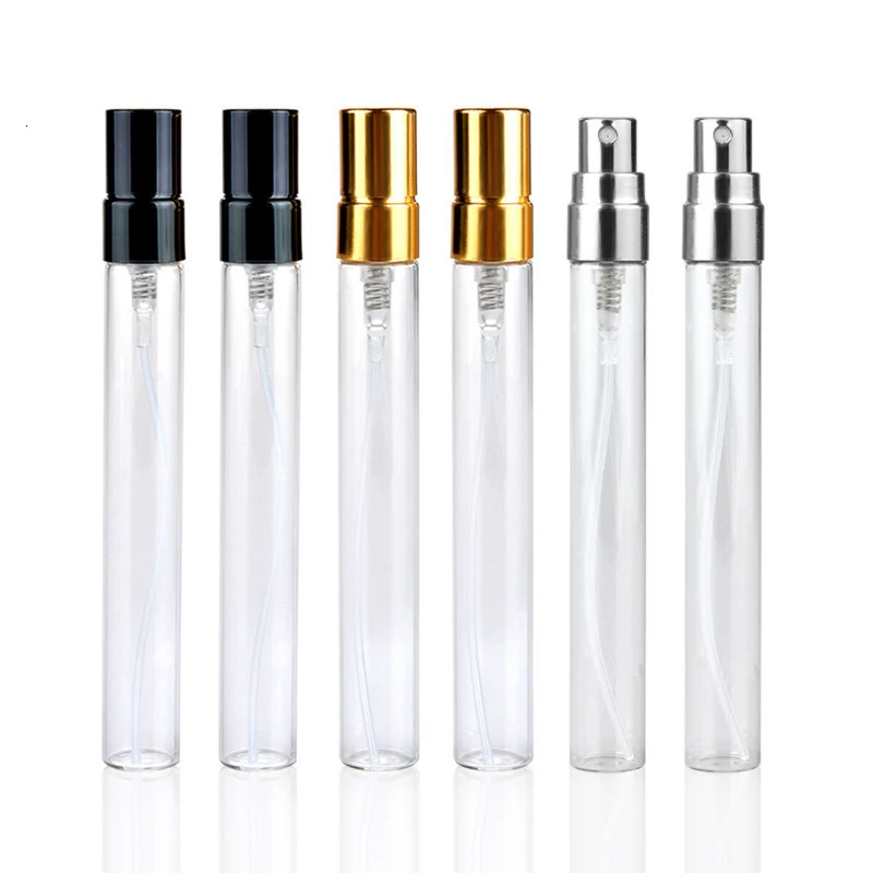 50Pieces/Lot 10ML Perfume Bottle With Customizable Paper Boxes Empty Atomizer Spray Glass Perfume Bottle 241225
