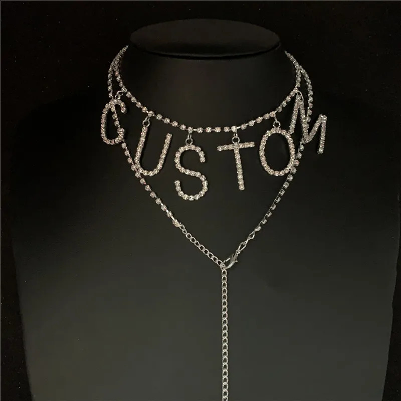 Dropship CUSTOM DIY Rhinestone Letter Waist Chain Belt for Women GIRLS Chain Custom Word Crystal Belly Chain Body Jewelry Party 241226