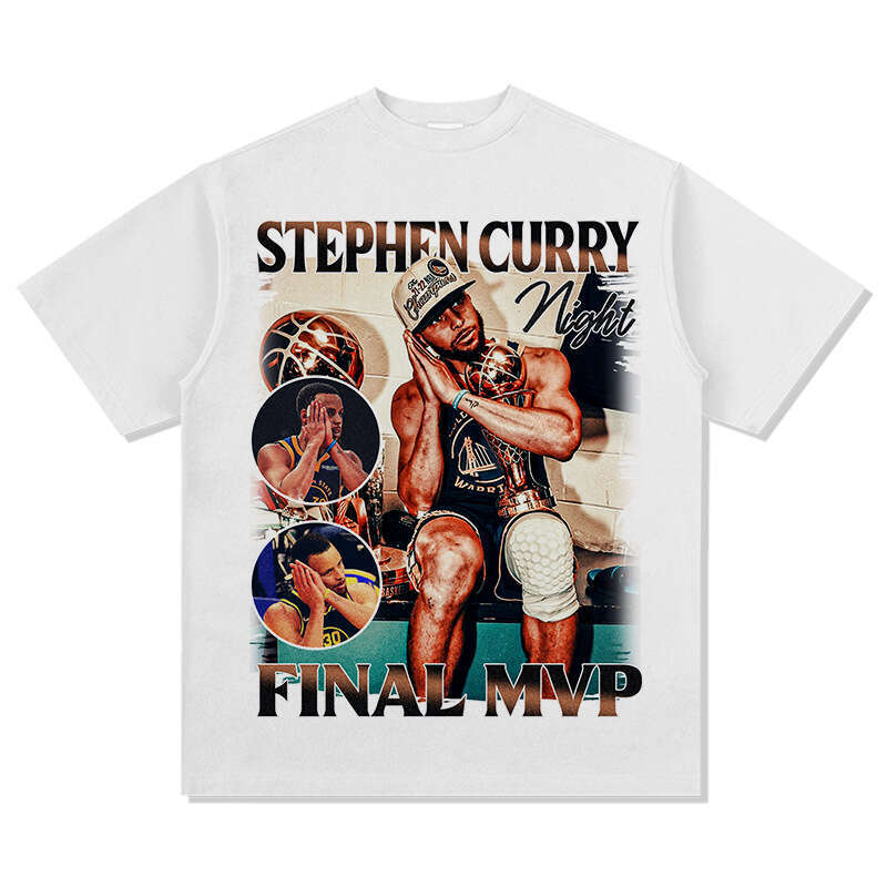 American Street Curry Summer Short sleeved T-shirt Loose Washed Old Fashion Brand Men's and Women's Top