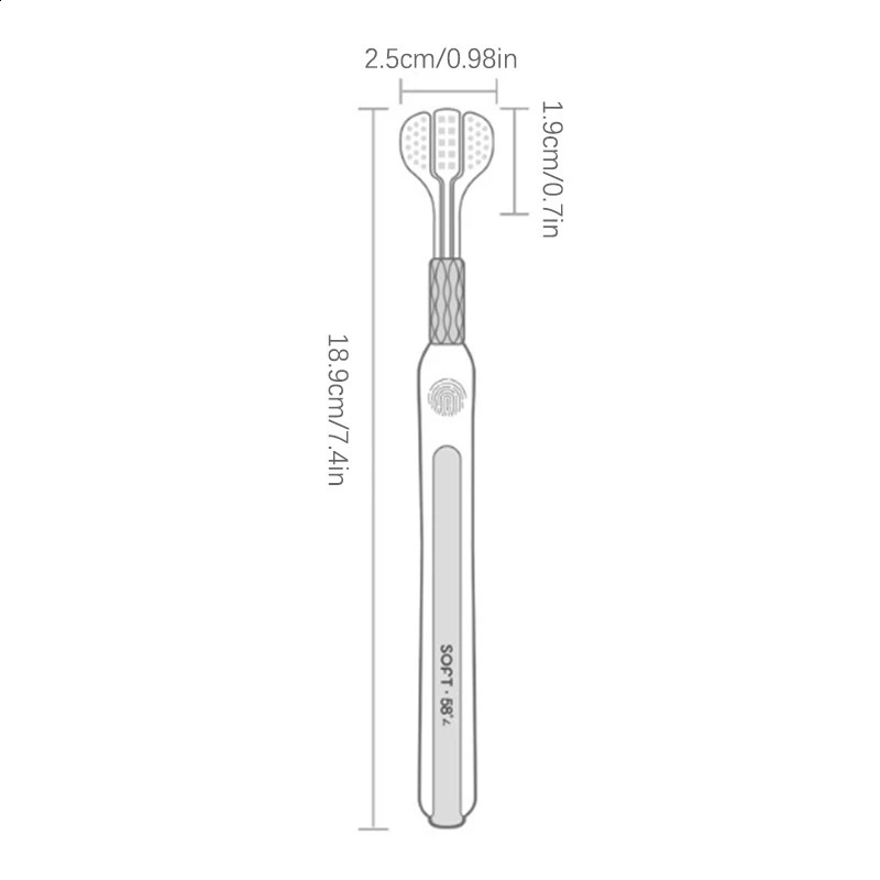 Three Sided Soft Hair Tooth Toothbrush Adult Toothbrush Ultra Fine Soft Bristle Oral Care Teeth Brush For Oral Health Clean 241226