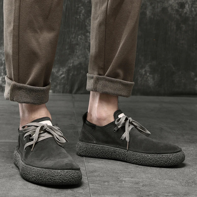 Summer Loose Fitting Leather Shoes Handmade Oxford Shoes Casual Shoes Versatile Men Leather Shoes Classic Man Business Sneakers241226
